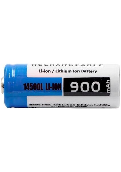 14500 3.7V 900MAH Aa Lityum Iyon Şarj Edilebilir Kalem Pil ( Başlı )-Erpilsan modelleri
