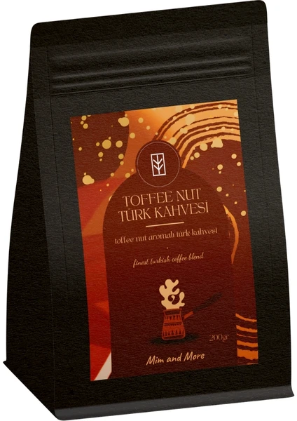 Mim And More Toffee Nut Türk Kahvesi Toffee Nut Aromalı Türk Kahvesi 200 gr