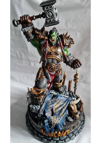 World Of Warcraft Thrall Figür Wow Thrall Warchief Obje 25CM Büyük Boy