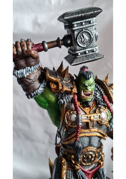 World Of Warcraft Thrall Figür Wow Thrall Warchief Obje 25CM Büyük Boy