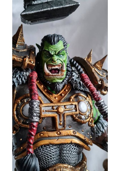World Of Warcraft Thrall Figür Wow Thrall Warchief Obje 25CM Büyük Boy