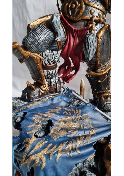 World Of Warcraft Thrall Figür Wow Thrall Warchief Obje 25CM Büyük Boy