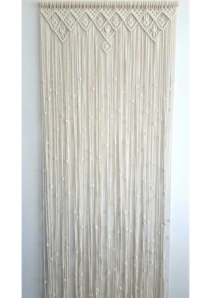 Baklava Dilimli El Yapımı Makrome Perde modelleri