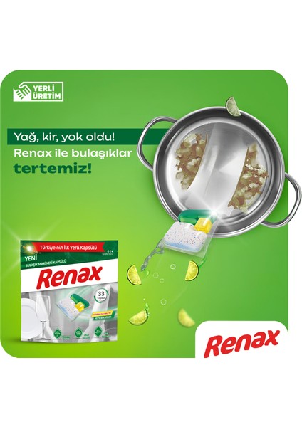 Renax Bulaşık Makinesi Kapsülü Hepsi Bir Arada 44 Lü