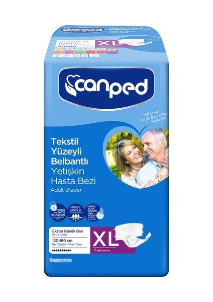 Belbantlı Hasta Bezi Eksta Büyük 7'li