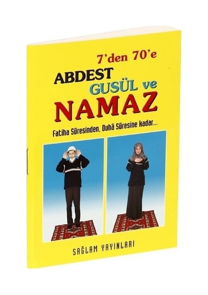 7' Den 70' E Abdest Gusül Ve Namaz Küçük Boy (Kod: 012 / 9,5 X 13,5 Cm Ebat)