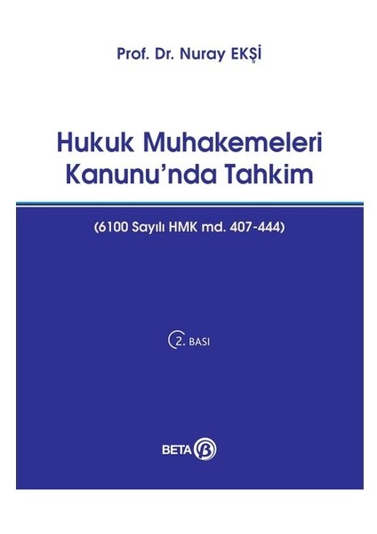 Hukuk Muhakemeleri Kanunu'Nda Tahkim-Nuray Ekşi