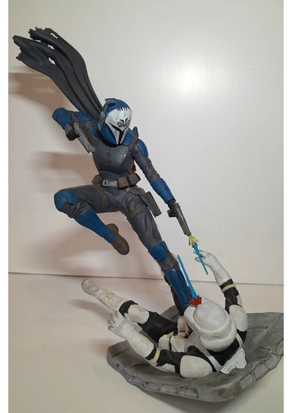 Starwars Bo Katan Kryze Figür The Mandalorian Bo-Katan Figür Büyük Boy 25CM