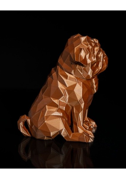 Köpek Pug Kahverengi Boyalı Figür 12 cm fırsatları