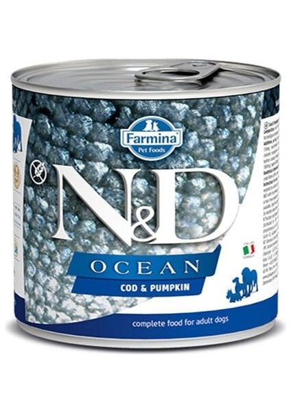 N&d Ocean Morina Balıklı ve Balkabaklı Konserve Köpek Maması 285 gr