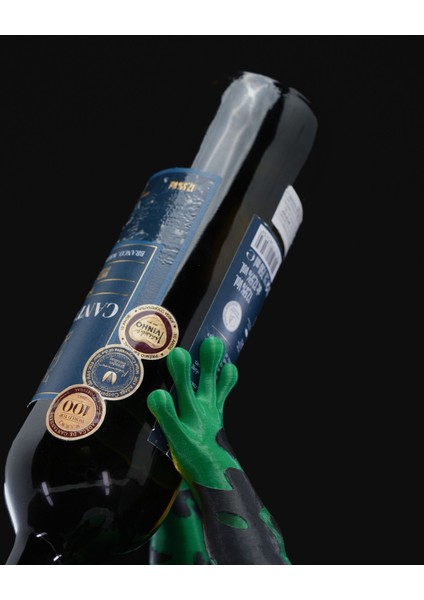 Dekoratif Çizgili Kurbağa Figürlü Şarap Tutacağı Şaraplık fiyatları