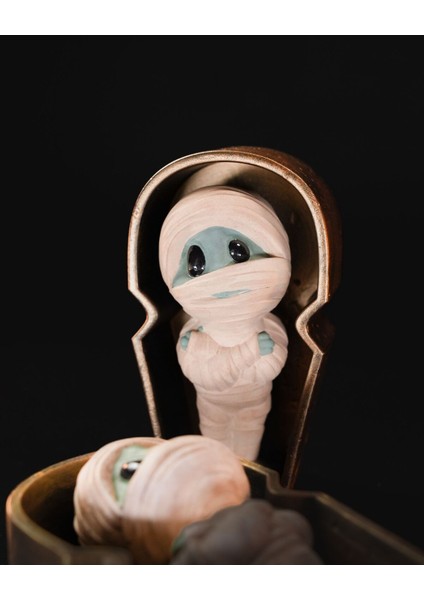 Halloween Tabutlu Mumya Figürü 15 cm (1 Adet)