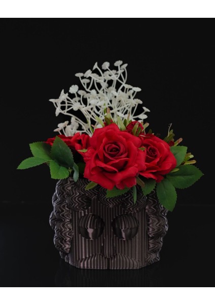 Frank Dekoratif Iskandinav Siyah Vazo 13CM