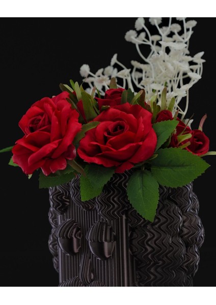 Frank Dekoratif Iskandinav Siyah Vazo 13CM fiyatları