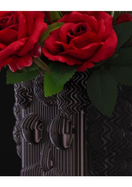 Frank Dekoratif Iskandinav Siyah Vazo 13CM modelleri