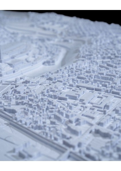 Bern Üç Boyutlu Şehir Silüeti Dekoratif Minimalist Duvar Tablosu Isviçre Bern Tablo 15CM