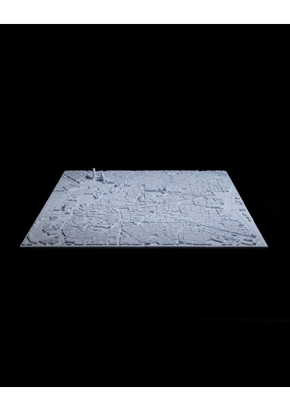 Madrid Üç Boyutlu Şehir Silüeti Dekoratif Minimalist Duvar Tablosu Madrid Tablo 15CM modelleri