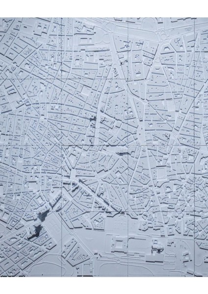 Madrid Üç Boyutlu Şehir Silüeti Dekoratif Minimalist Duvar Tablosu Madrid Tablo 15CM indirimleri