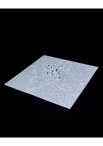 Cleveland Üç Boyutlu Şehir Silüeti Dekoratif Minimalist Duvar Tablosu Cleveland Tablo 15CM modelleri