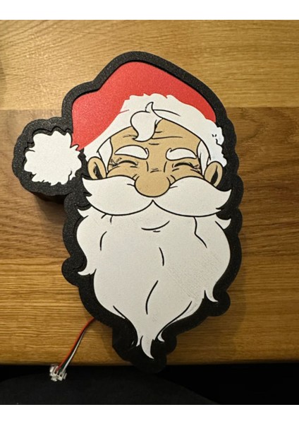 Turansoy Craft Yılbaşı Süsü Işıklı Noel Baba Dekoru 17CM