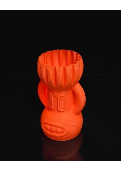 Tiki Dekoratif Turuncu Totem Vazo modelleri