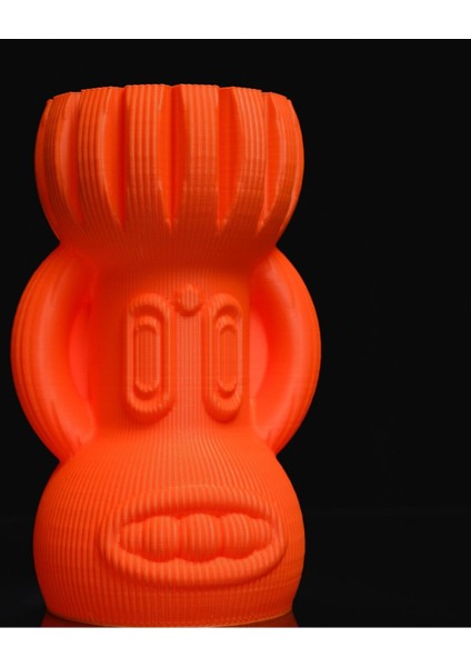 Tiki Dekoratif Turuncu Totem Vazo fırsatları