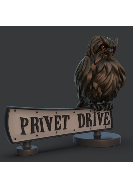 Harry Potter Felsefe Taşı Privet Drive Sokak Tabelası Dekoru (18 cm Genişlik)