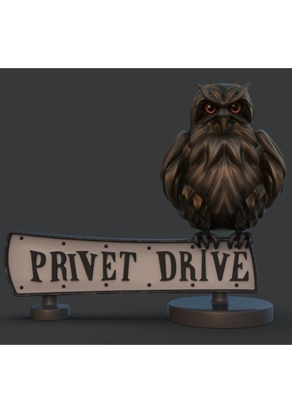 Harry Potter Felsefe Taşı Privet Drive Sokak Tabelası Dekoru (18 cm Genişlik)