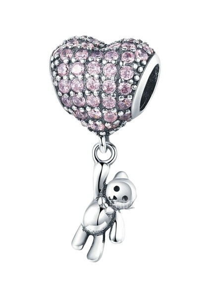 Sallantılı Kalpli Charm