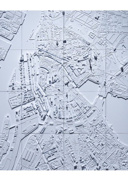 Hamburg Üç Boyutlu Şehir Silüeti Dekoratif Minimalist Duvar Tablosu Hamburg Tablo 15CM fırsatları