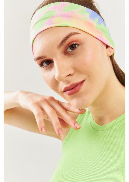 Batik Gökkuşağı Kadın Pamuklu Penye, Kaymaz, Terletmez, Ultra Hafif, Spor Saç Bandı Bandana Trendy Renkler fiyatları