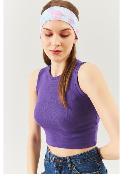 Batik Aqua Kadın Pamuklu Penye, Kaymaz, Terletmez, Ultra Hafif, Spor Saç Bandı Bandana Trendy Renkler