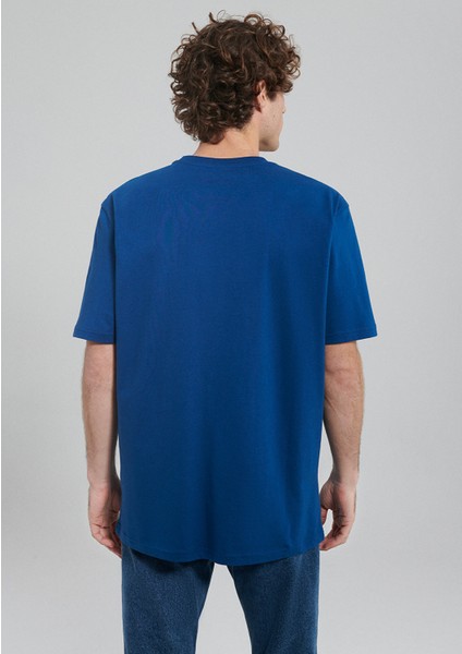 Jeans Baskılı Lacivert Tişört 0612008-70721 fırsatları