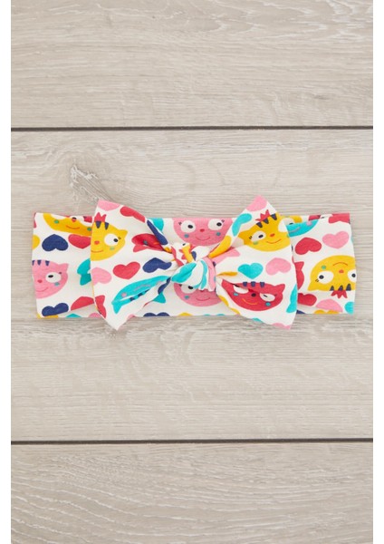 Renkli Kedi Desenli El Yapımı Yumuşak Fiyonk Bağlamalı Doğal Pamuklu Penye Bebek Çocuk Kız Bandana Gökkuşağı Serisi modelleri