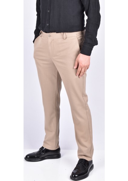 201-0105 Kemer Ayarlı Esnek Comfort Pantolon/bej/52