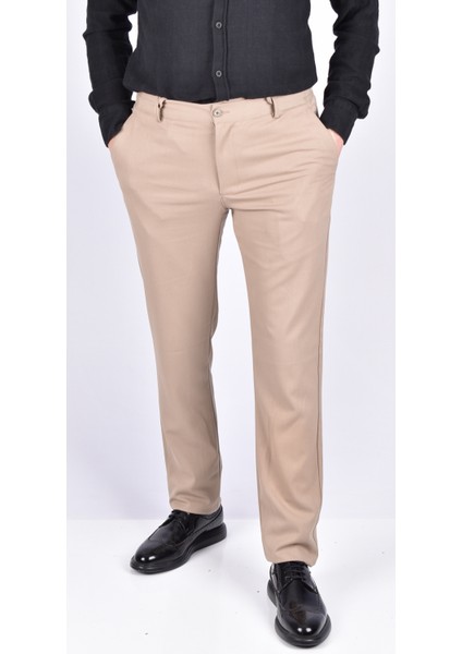 201-0105 Kemer Ayarlı Esnek Comfort Pantolon/bej/52