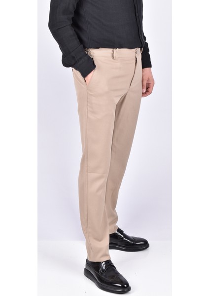 201-0105 Kemer Ayarlı Esnek Comfort Pantolon/bej/52