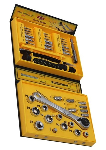 Alithestereo Powermaster K-1678 41 Parça Mekanik ve Elektronik Tamirci Tornavida Takımı (Lisinya) Alithestereo