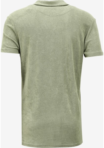 Düz Yeşil Erkek Polo T-Shirt F4SM-TST 0981