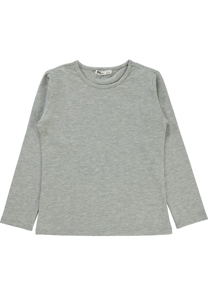 Kız Çocuk Sweatshirt 6-9 Yaş Melanj Grimelanj