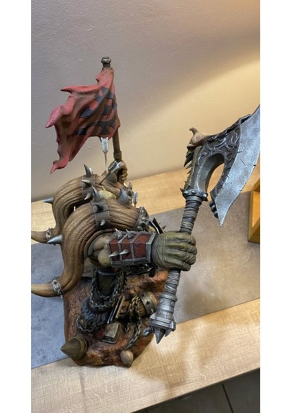 World Of Warcraft Hellscream Figür Wow Garrosh Hellscream Obje 25CM Büyük Boy