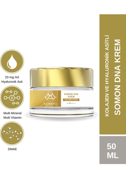Somon Dna Krem - Leke & Yaşlanma Karşıtı, Onarım, Bakım Cilt Yüz Bakım Kremi 50ML