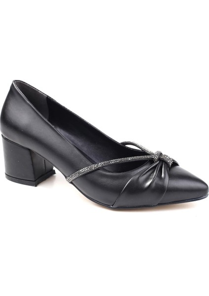 3561 Kadın 5 cm Topuklu Taşlı Günlük Ayakkabı