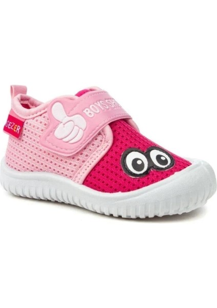 03034 Kız Bebek Günlük Cırtlı Panduf Ayakkabı