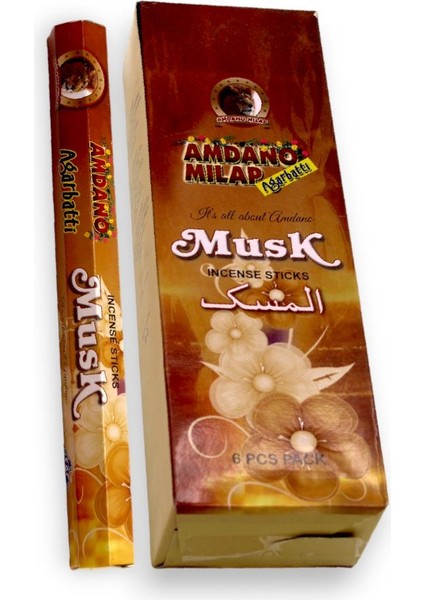 Tütsü Misk (Musk) 20 Çubuk 6 Lı Kutu