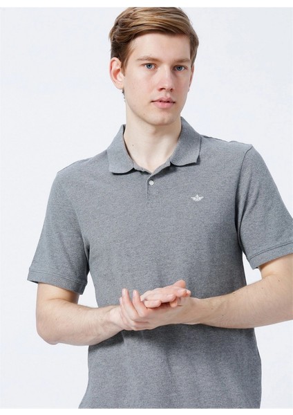 Polo Yaka Slim Fit Gri Erkek T-Shirt A1159-0024