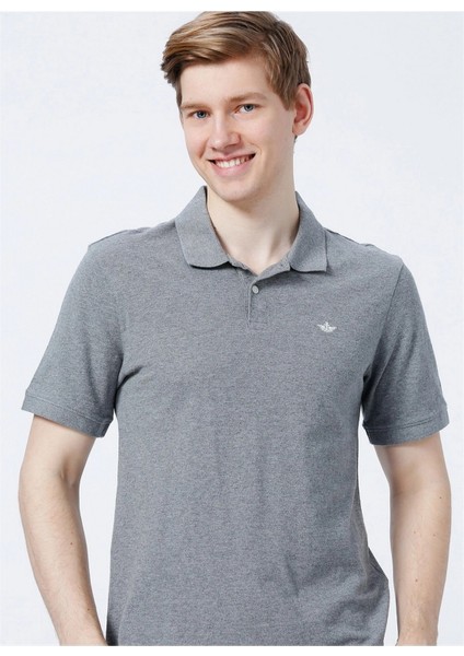 Polo Yaka Slim Fit Gri Erkek T-Shirt A1159-0024 modelleri