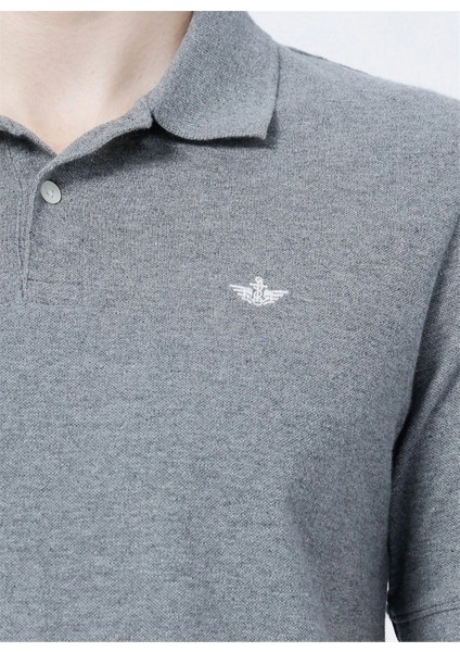 Polo Yaka Slim Fit Gri Erkek T-Shirt A1159-0024 indirimleri