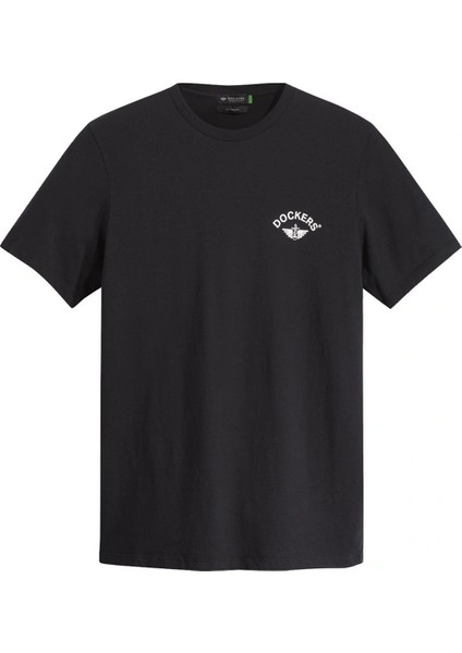 Bisiklet Yaka Slim Fit Siyah Erkek T-Shirt A1103-0168