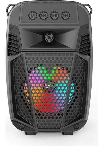 ZQS1430 Rgb Ledli 4 Inç Bluetooth Hoparlör